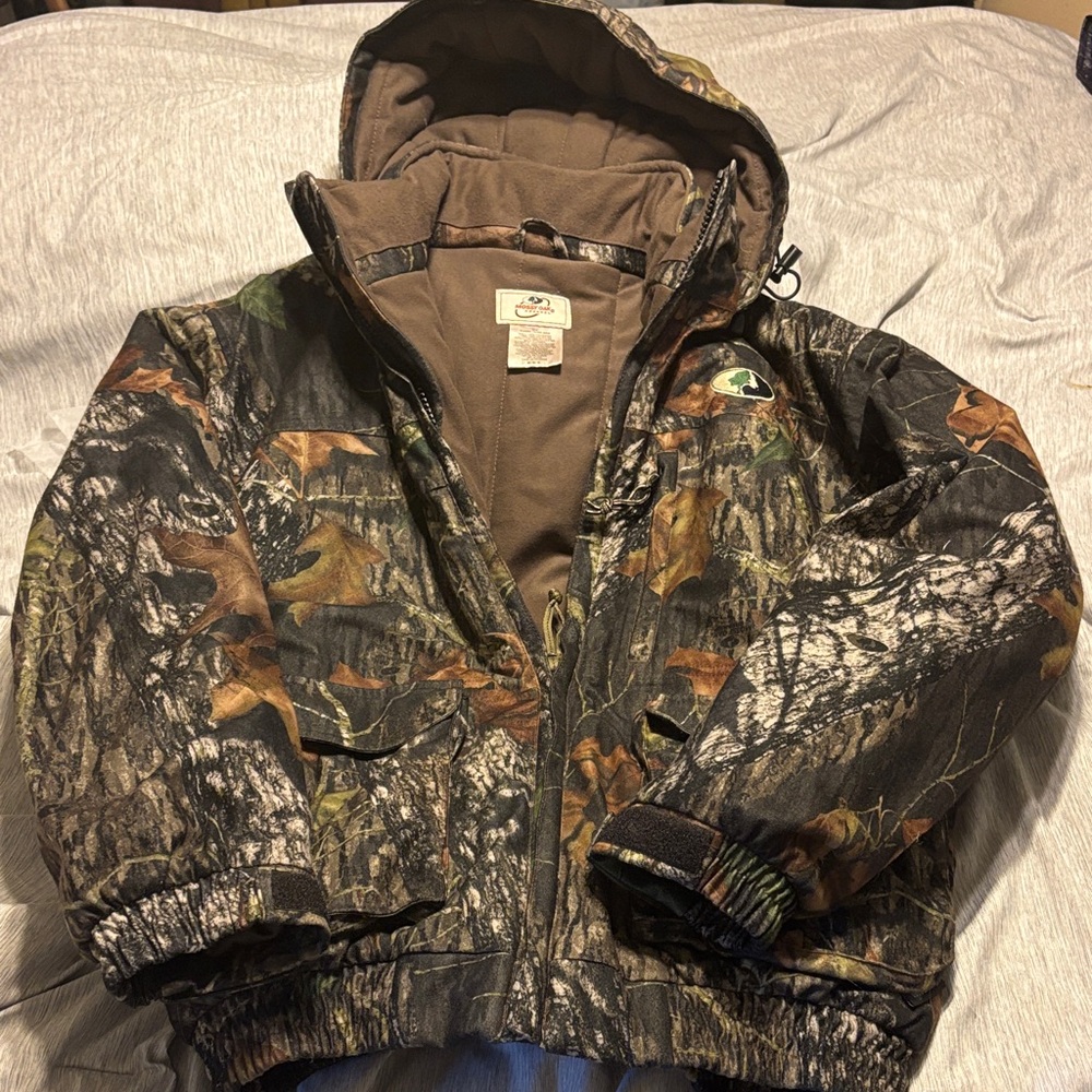 Vintage Mossy Oak Camouflage Winter Field Jacket